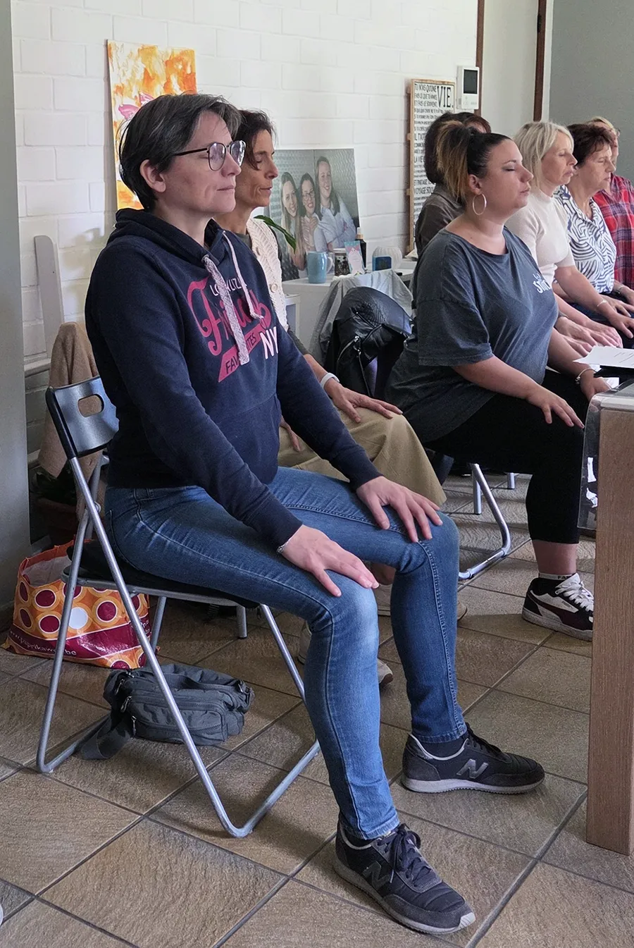 Participants à la formation en posture d'intégration